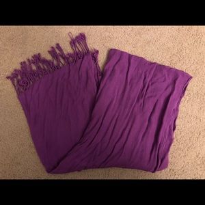Purple scarf!